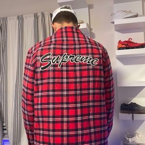 NWOT flannel supreme jacket